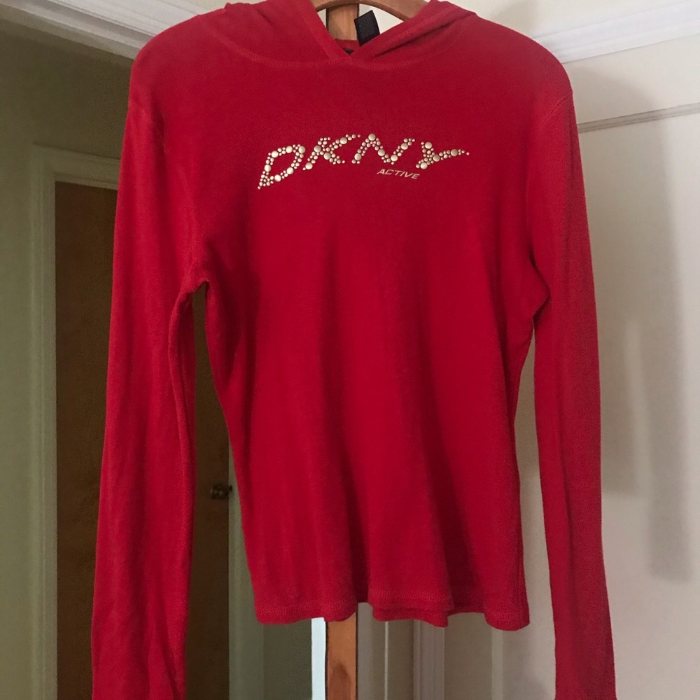 DKNY hooded sweat shirt